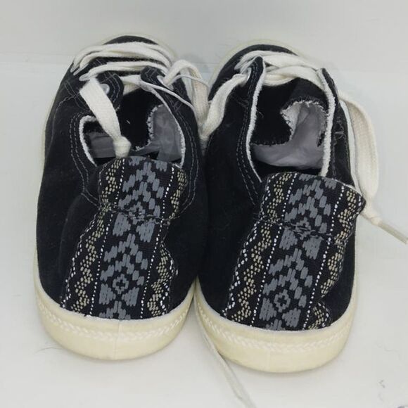 Mod Pole Womens NEW Designer Black Laceup Sneakers - sz. 6 - Picture 4 of 6